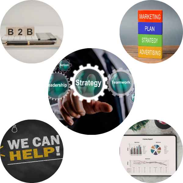 Dinesh Teja Groups social media marketing services illustration showing campaign strategy, brand growth, and audience engagement