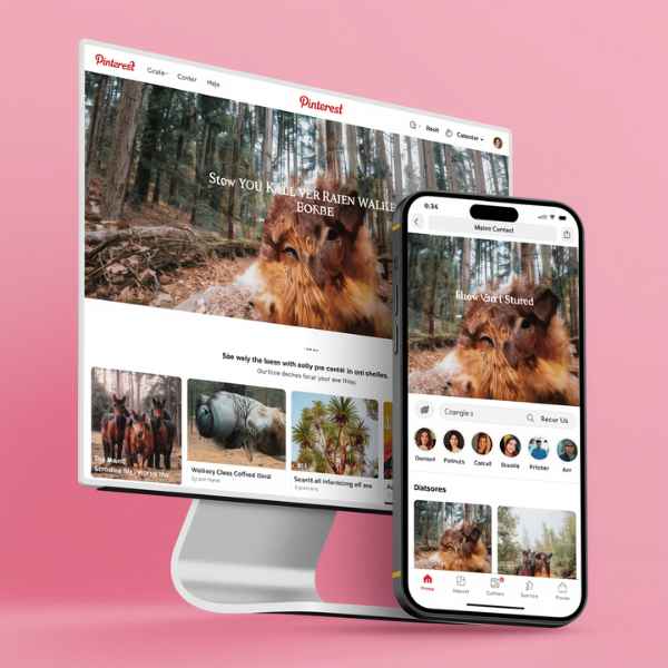 Pinterest social media optimization strategy showing visually optimized pins, keyword-rich descriptions, and traffic growth