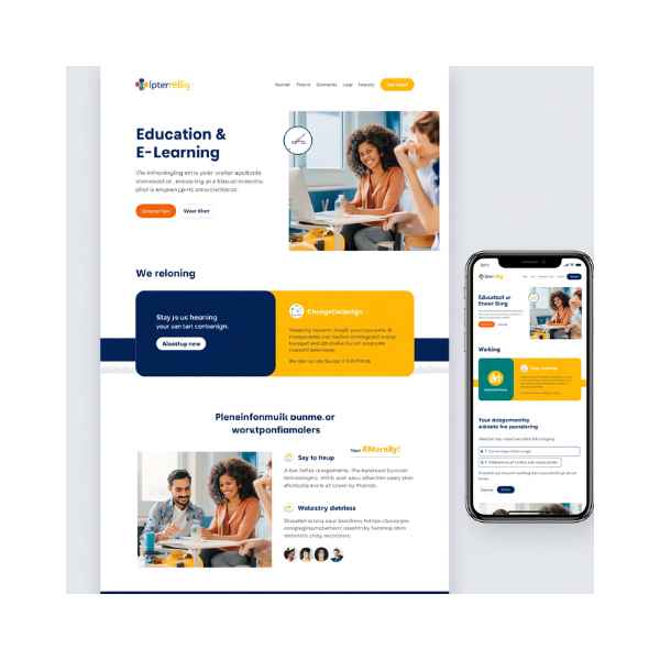 E learning UI UX design for online learning platforms and student dashboards