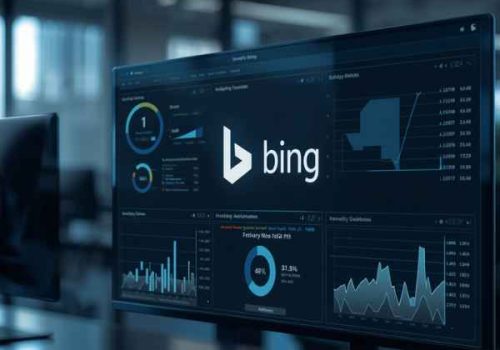 Bing Ads campaign management showing Microsoft Advertising dashboard, keyword targeting, and cost-effective PPC performance optimization