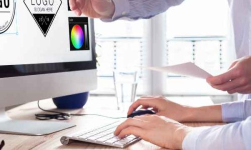 Combination logo design concept showing typography and symbol integration for versatile brand identity and recognition